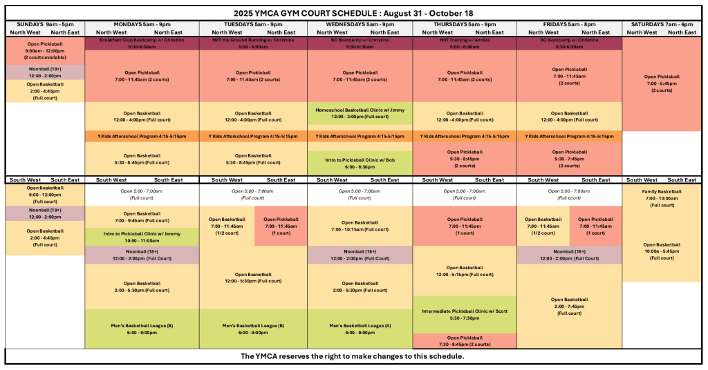 Aug 31-Oct 18